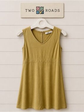 VTG TWO ROADS – SLEEVELESS MUSTARD DRESS – EST. SIZE M